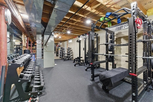 view of workout area