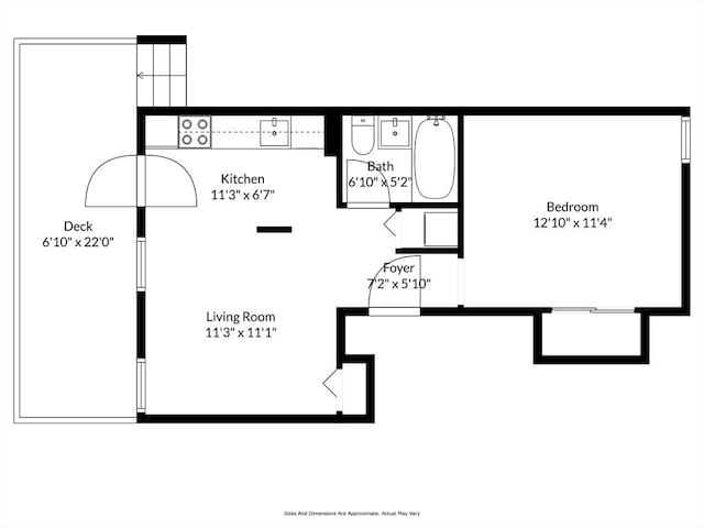 12 Fayette Unit B, Boston, MA 02116 - floor plan / room layout