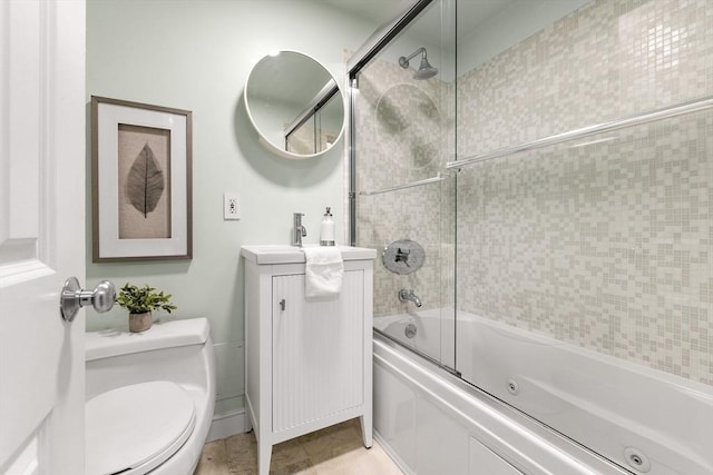 12 Fayette Unit B, Boston, MA 02116 - full bathroom with toilet, vanity, and a combined bath / shower with jetted tub