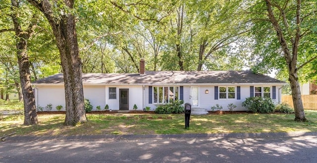 70 Ferncroft St, Longmeadow, MA 01106 - ranch-style home with a chimney