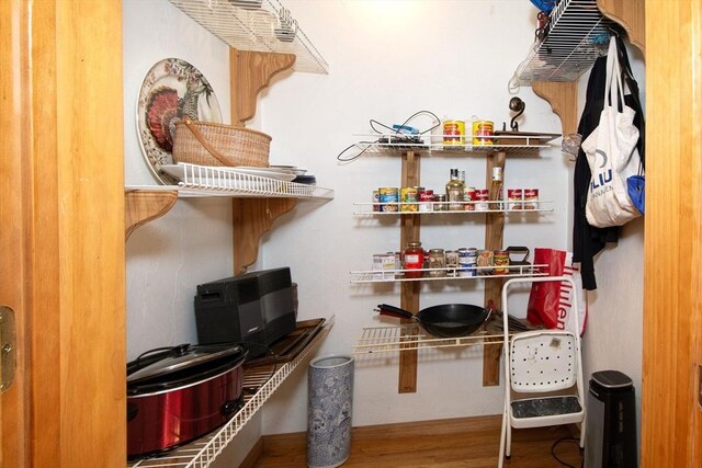 view of storage area