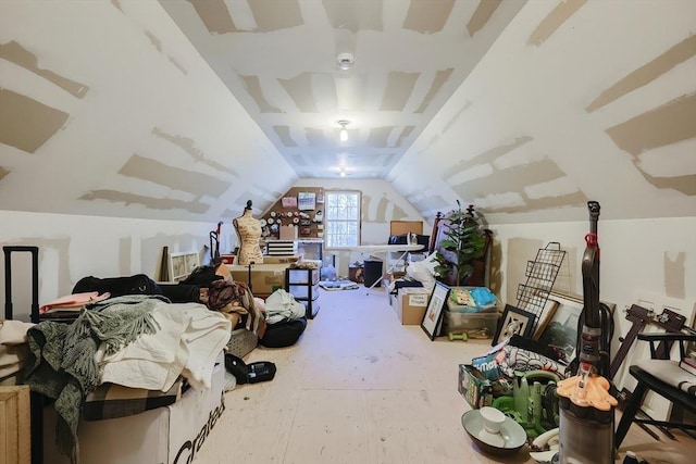 view of attic