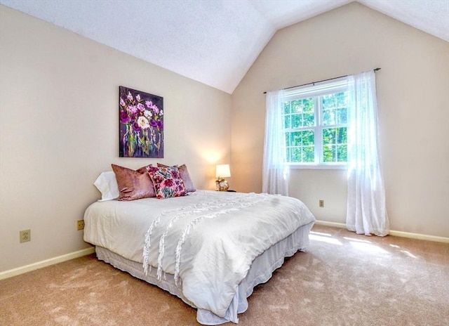 9 Knollwood Ct Unit 9, Burlington, MA 01803 - carpeted bedroom with vaulted ceiling and baseboards