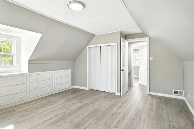 248 Pheland St, Springfield, MA 01109 - bonus room with vaulted ceiling, light wood finished floors, and baseboards