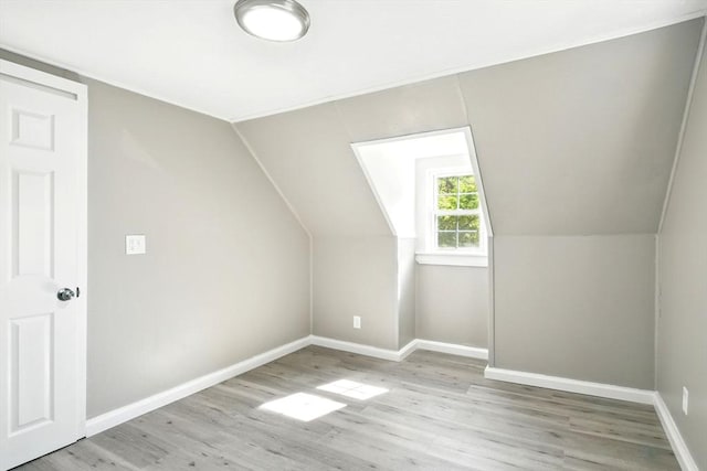 248 Pheland St, Springfield, MA 01109 - bonus room with light wood-style flooring, baseboards, and vaulted ceiling