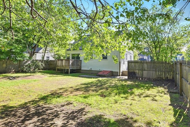 248 Pheland St, Springfield, MA 01109 - view of yard with a wooden deck