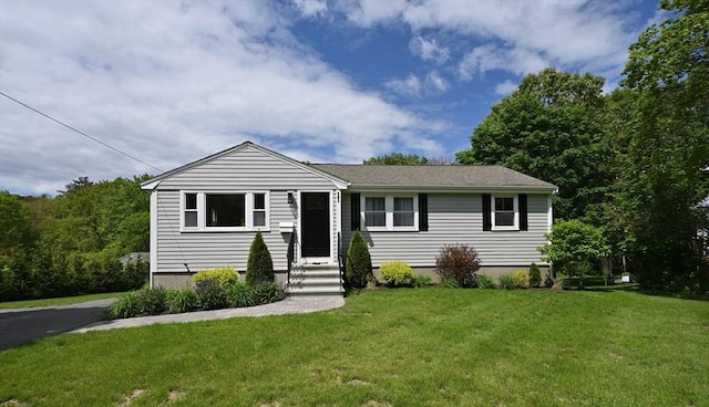11 Edith Rd, Hudson, MA 01749 - view of front of property with a front lawn