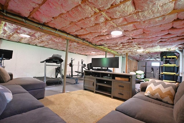 11 Edith Rd, Hudson, MA 01749 - living room featuring concrete floors
