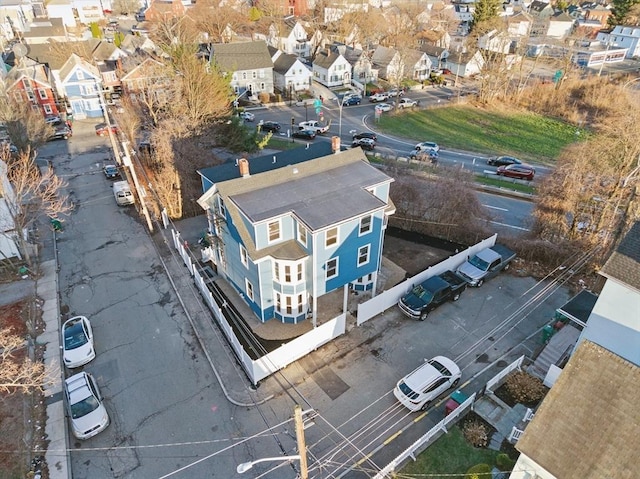 aerial view featuring a residential view