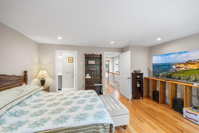 26 Weybosset St, Weymouth, MA 02191 - bedroom with light wood finished floors, recessed lighting, and connected bathroom