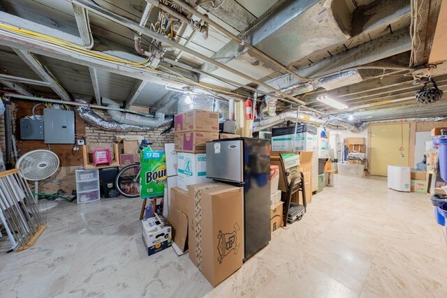 102 Gilman St, Somerville, MA 02145 - unfinished basement featuring electric panel