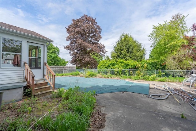 7 Prospect Ave, Dudley, MA 01571 - view of pool with entry steps, a fenced backyard, and a patio area