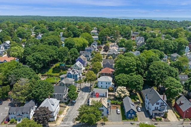 343 Cabot St, Beverly, MA 01915 - aerial view of property's location featuring nearby suburban area and a heavily wooded area