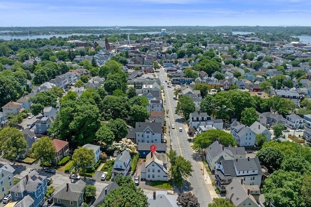343 Cabot St, Beverly, MA 01915 - aerial overview of property's location featuring nearby suburban area