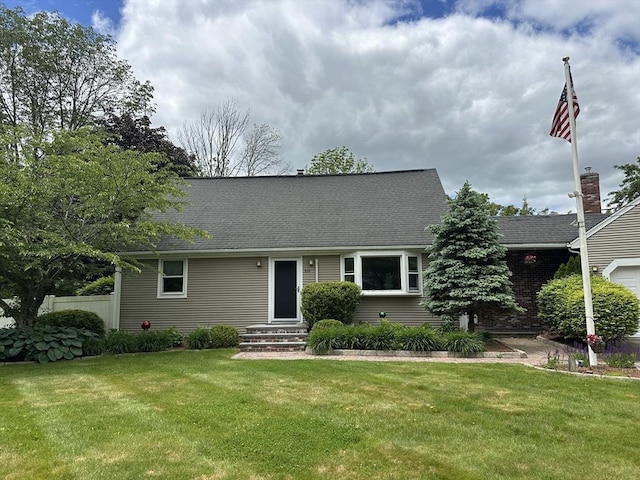 510 Sharps Lot Rd, Swansea, MA 02777 - cape cod-style house featuring a shingled roof and entry steps