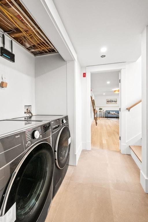 1 Archer St, Swampscott, MA 01907 - laundry area with washer and dryer