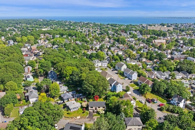1 Archer St, Swampscott, MA 01907 - aerial view of property and surrounding area with a nearby body of water and nearby suburban area