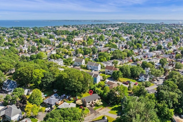 1 Archer St, Swampscott, MA 01907 - aerial overview of property's location with a nearby body of water and nearby suburban area