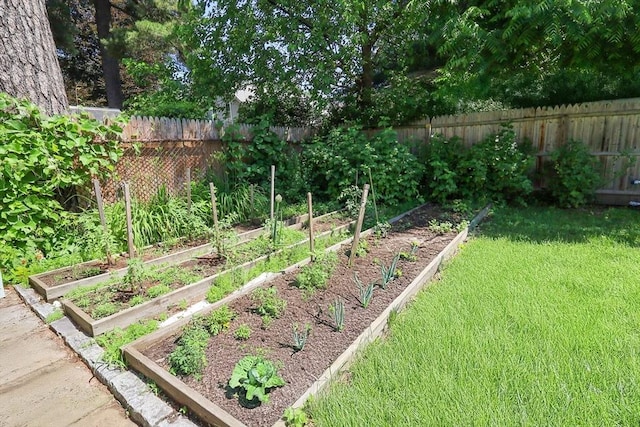 88 Biltmore St, Springfield, MA 01108 - fenced backyard featuring a vegetable garden