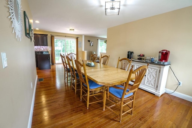 9 Gideon Ln, Shirley, MA 01464 - dining area featuring wood finished floors, baseboards, and recessed lighting