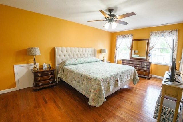 9 Gideon Ln, Shirley, MA 01464 - bedroom featuring baseboards, wood finished floors, and ceiling fan