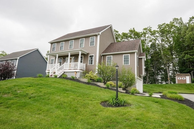 9 Gideon Ln, Shirley, MA 01464 - colonial house with covered porch and a front yard