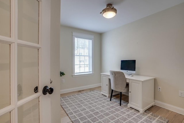 41 Pleasant St, Holliston, MA 01746 - office area with light wood finished floors and baseboards