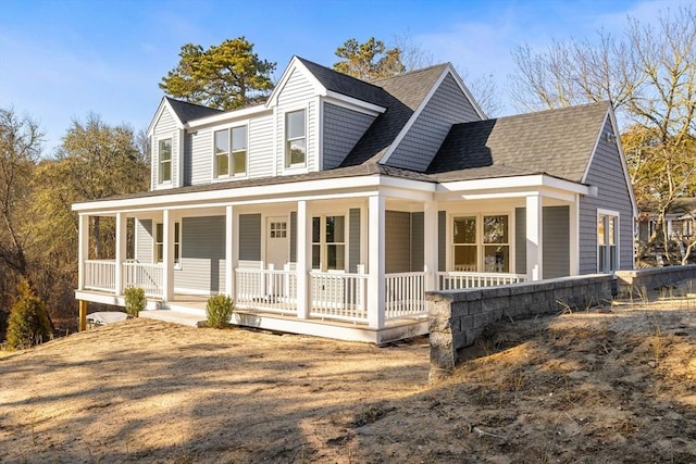 view of front of home with a porch