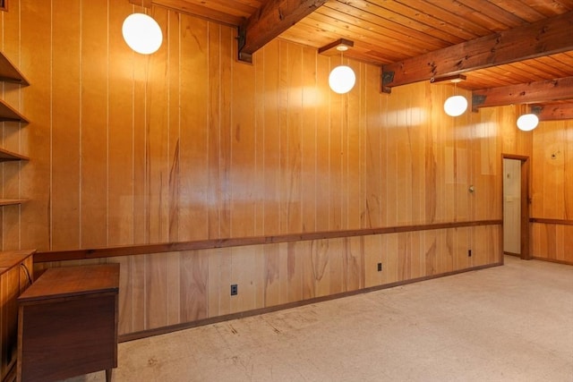 9 Flagg Rd, Acton, MA 01720 - finished basement featuring wooden walls and wood ceiling