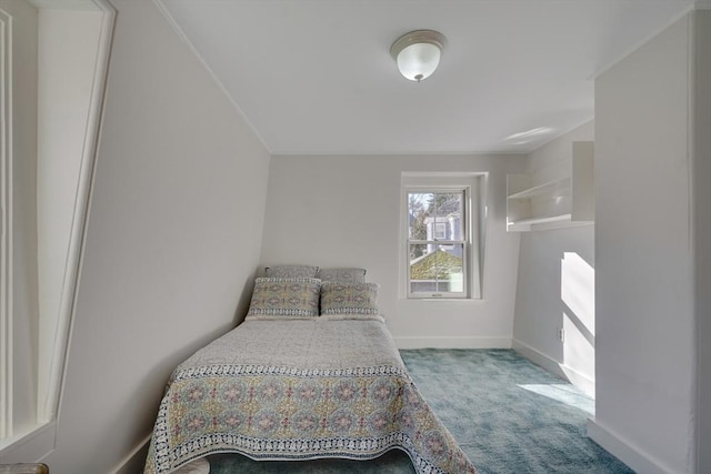 bedroom with carpet floors