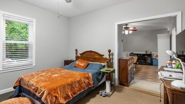 160-162 Rockland St, Fall River, MA 02724 - bedroom with a ceiling fan and carpet floors
