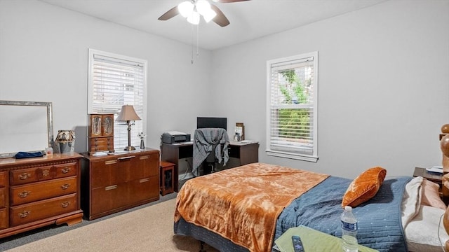 160-162 Rockland St, Fall River, MA 02724 - bedroom featuring light colored carpet and ceiling fan