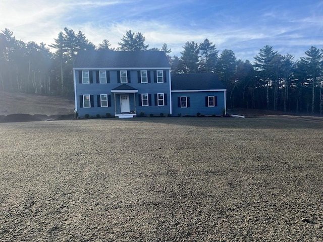 view of colonial home