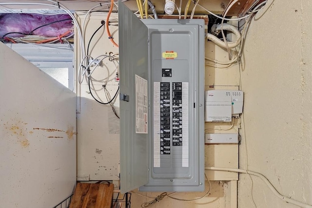 utility room with electric panel