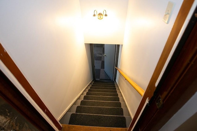 view of staircase