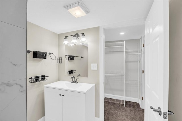 bathroom featuring vanity