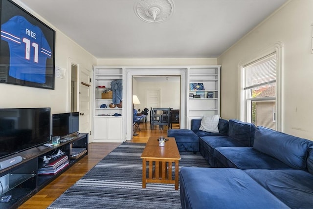 35 Ibbetson, Somerville, MA 02143 - living room featuring dark wood-type flooring