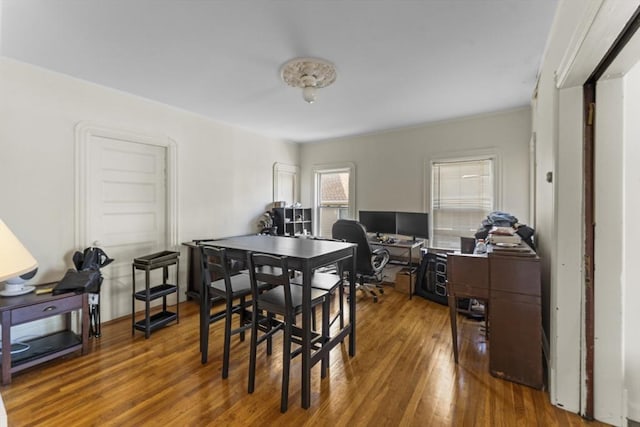 35 Ibbetson, Somerville, MA 02143 - dining space with wood finished floors and a desk