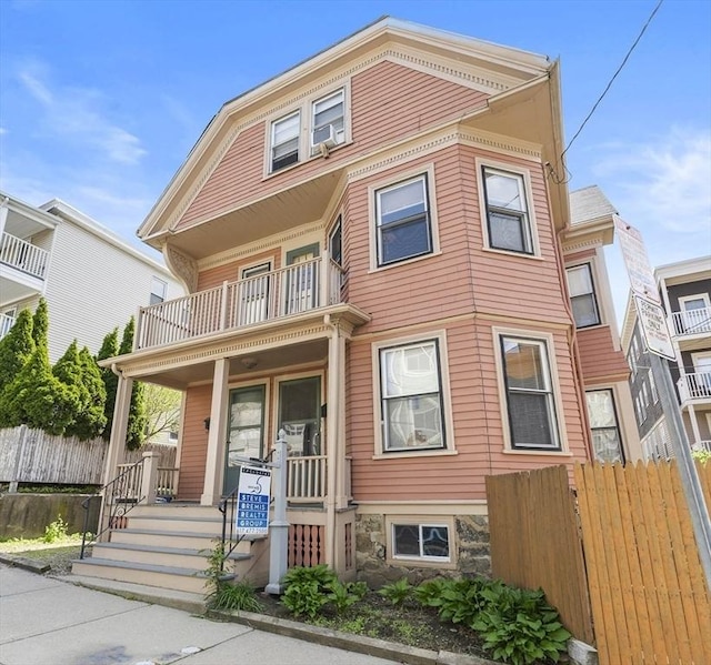35 Ibbetson, Somerville, MA 02143 - victorian-style house with a balcony and covered porch