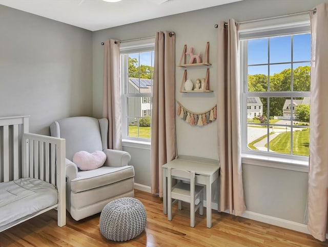 119 Esten Rd, Stoughton, MA 02072 - bedroom with baseboards, light wood-type flooring, and a nursery area