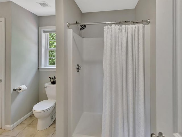 119 Esten Rd, Stoughton, MA 02072 - full bath featuring toilet, a shower with shower curtain, tile patterned floors, and baseboards