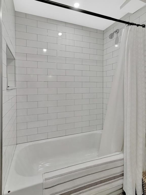 119 Esten Rd, Stoughton, MA 02072 - full bathroom featuring shower / tub combo with curtain
