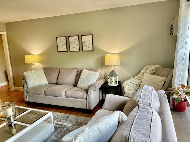 80 Brush Hill Ave Unit 19, West Springfield, MA 01089 - living room with wood finished floors and baseboards
