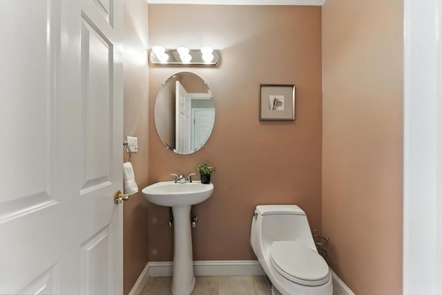 22 Campbell Rd, Middleton, MA 01949 - bathroom with toilet and tile patterned flooring