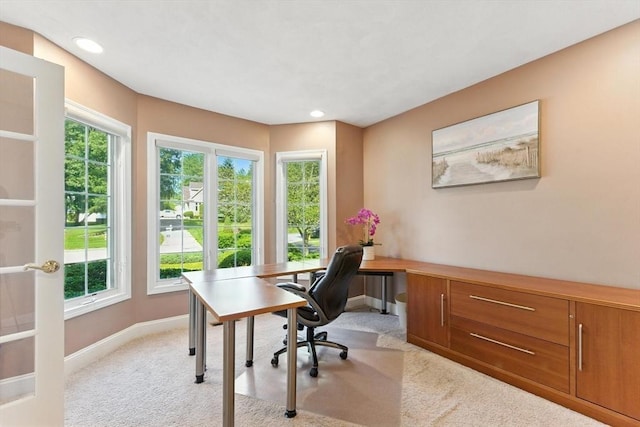 22 Campbell Rd, Middleton, MA 01949 - office area featuring light carpet and recessed lighting