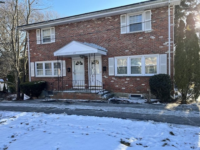 view of front of property with brick siding