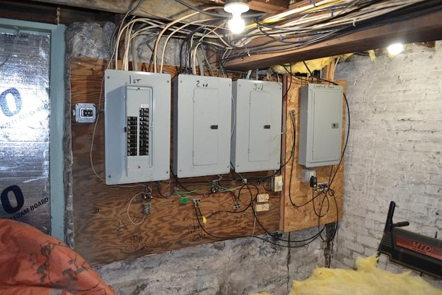 utility room with electric panel