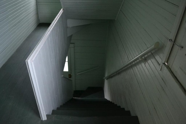 view of stairway