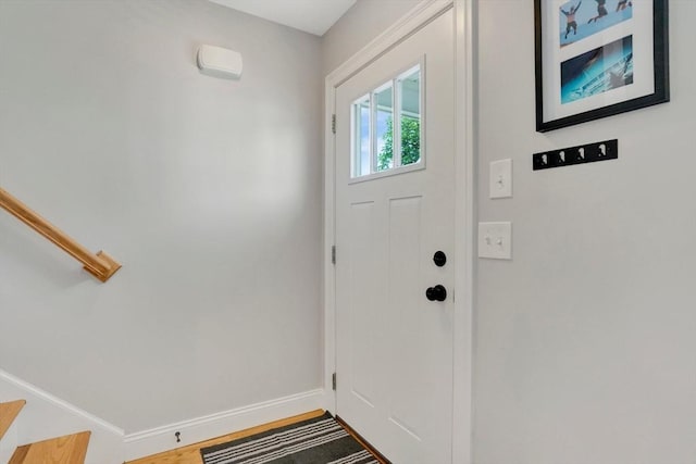 111 Union St Unit 8, Westfield, MA 01085 - entrance foyer with baseboards and stairs