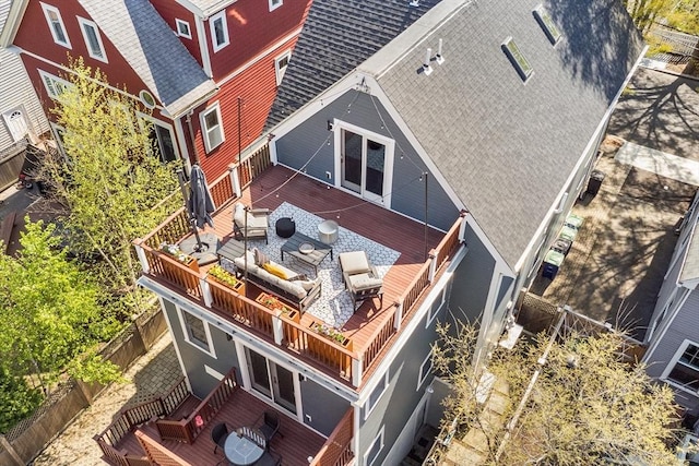 birds eye view of property
